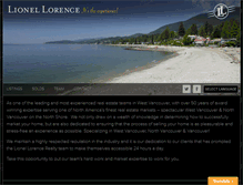 Tablet Screenshot of lionellorence.com